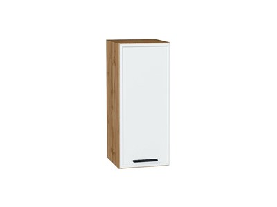 Кухонный  Шкаф верхний с 1-ой дверцей Фрейм Дуб Вотан, White Silk, 720, 300, каркас ЛДСП  Дуб Вотан, фасад МДФ  White Silk,  716*300*324 sppr5VVTtoAR66872 - фото 3812617