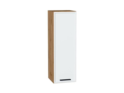 Кухонный  Шкаф верхний с 1-ой дверцей Фрейм Дуб Вотан, White Silk, 920, 300, каркас ЛДСП  Дуб Вотан, фасад МДФ  White Silk,  920*300*324 sppr5VVTtoAR66878 - фото 3812623