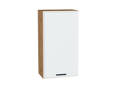 Кухонный  Шкаф верхний с 1-ой дверцей Фрейм Дуб Вотан, White Silk, 920, 500, каркас ЛДСП  Дуб Вотан, фасад МДФ  White Silk,  920*500*324 sppr5VVTtoAR66882 - фото 3812627