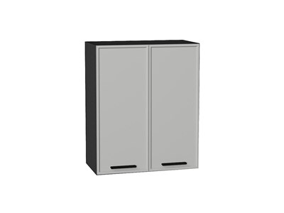 Кухонный  Шкаф верхний с 2-мя дверцами Фрейм Graphite, Grey Silk, 720, 600, каркас ЛДСП  Graphite, фасад МДФ  Grey Silk,  716*600*324 sppr5VVTtoAR68995 - фото 3812633
