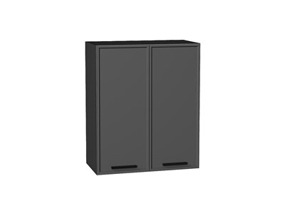 Кухонный  Шкаф верхний с 2-мя дверцами Фрейм Graphite, Stormy Silk, 720, 600, каркас ЛДСП  Graphite, фасад МДФ  Stormy Silk,  716*600*324 sppr5VVTtoAR69007 - фото 3812637