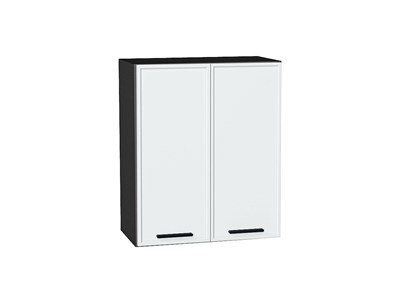 Кухонный  Шкаф верхний с 2-мя дверцами Фрейм Graphite, White Silk, 720, 600, каркас ЛДСП  Graphite, фасад МДФ  White Silk,  716*600*324 sppr5VVTtoAR66904 - фото 3812641