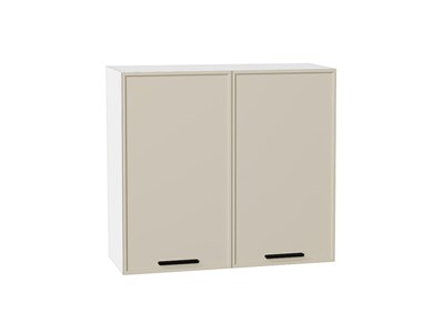 Кухонный  Шкаф верхний с 2-мя дверцами Фрейм Белый, Cream Silk, 720, 800, каркас ЛДСП  Белый, фасад МДФ  Cream Silk,  716*800*324 sppr5VVTtoAR69810 - фото 3812646