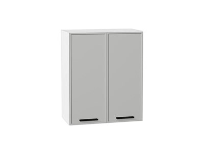 Кухонный  Шкаф верхний с 2-мя дверцами Фрейм Белый, Grey Silk, 720, 600, каркас ЛДСП  Белый, фасад МДФ  Grey Silk,  716*600*324 sppr5VVTtoAR68987 - фото 3812649