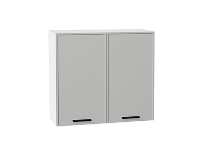 Кухонный  Шкаф верхний с 2-мя дверцами Фрейм Белый, Grey Silk, 720, 800, каркас ЛДСП  Белый, фасад МДФ  Grey Silk,  716*800*324 sppr5VVTtoAR68988 - фото 3812650