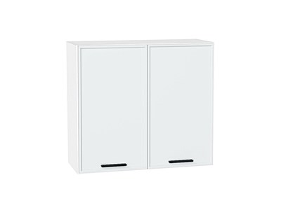Кухонный  Шкаф верхний с 2-мя дверцами Фрейм Белый, White Silk, 720, 800, каркас ЛДСП  Белый, фасад МДФ  White Silk,  716*800*324 sppr5VVTtoAR66899 - фото 3812658