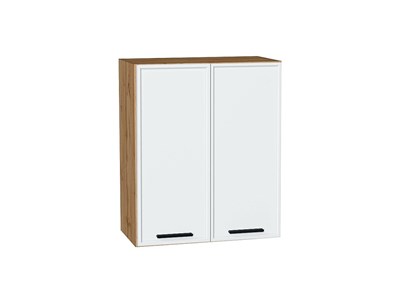 Кухонный  Шкаф верхний с 2-мя дверцами Фрейм Дуб Вотан, White Silk, 720, 600, каркас ЛДСП  Дуб Вотан, фасад МДФ  White Silk,  716*600*324 sppr5VVTtoAR66900 - фото 3812673