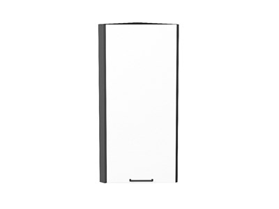 Кухонный  Шкаф верхний торцевой Флэт Graphite, White In 2S, 920, каркас ЛДСП  Graphite, фасад ЛДСП  White In 2S,  920*300*306 sppr5VVTtoAR55663 - фото 3814047