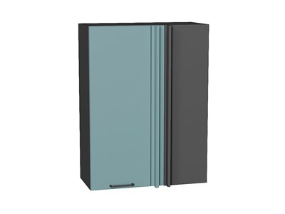 Кухонный  Шкаф верхний прямой угловой Флэт Graphite, Grey-green In 2S, 920, каркас ЛДСП  Graphite, фасад ЛДСП  Grey-green In 2S,  920*700*345 sppr5VVTtoAR60277 - фото 3814075