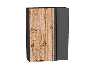 Кухонный  Шкаф верхний прямой угловой Флэт Graphite, Wotan Oak 2S, 920, каркас ЛДСП  Graphite, фасад ЛДСП  Wotan Oak 2S,  920*700*345 sppr5VVTtoAR60281 - фото 3814084
