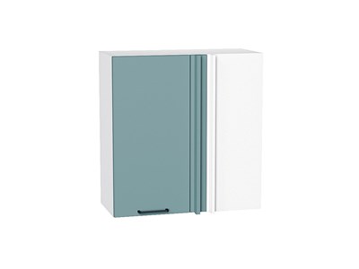 Кухонный  Шкаф верхний прямой угловой Флэт Белый, Grey-green In 2S, 720, каркас ЛДСП  Белый, фасад ЛДСП  Grey-green In 2S,  716*700*345 sppr5VVTtoAR60274 - фото 3814087