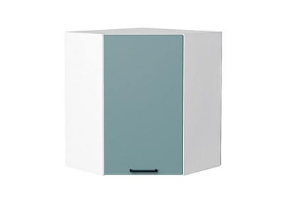 Кухонный  Шкаф верхний угловой Флэт Белый, Grey-green In 2S, 720, каркас ЛДСП  Белый, фасад ЛДСП  Grey-green In 2S,  716*600*600 sppr5VVTtoAR56928 - фото 3814117
