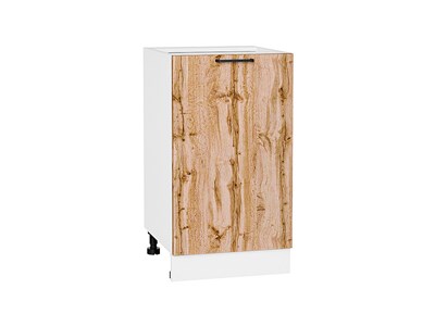Кухонный  Шкаф нижний с 1-ой дверцей Флэт Белый, Wotan Oak 2S, 450, каркас ЛДСП  Белый, фасад ЛДСП  Wotan Oak 2S,  816*450*478 sppr5VVTtoAR52694 - фото 3814238