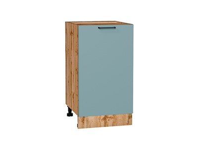Кухонный  Шкаф нижний с 1-ой дверцей Флэт Дуб Вотан, Grey-green In 2S, 450, каркас ЛДСП  Дуб Вотан, фасад ЛДСП  Grey-green In 2S,  816*450*478 sppr5VVTtoAR62543 - фото 3814252