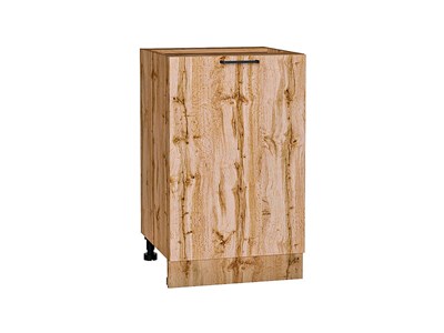 Кухонный  Шкаф нижний с 1-ой дверцей Флэт Дуб Вотан, Wotan Oak 2S, 500, каркас ЛДСП  Дуб Вотан, фасад ЛДСП  Wotan Oak 2S,  816*500*478 sppr5VVTtoAR62548 - фото 3814274