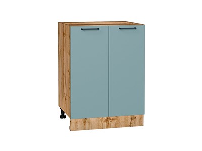 Кухонный  Шкаф нижний с 2-мя дверцами Флэт Дуб Вотан, Grey-green In 2S, 600, каркас ЛДСП  Дуб Вотан, фасад ЛДСП  Grey-green In 2S,  816*600*478 sppr5VVTtoAR62568 - фото 3814298