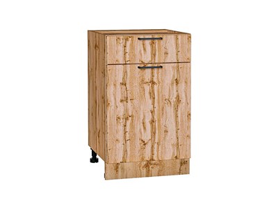 Кухонный  Шкаф нижний с 1-ой дверцей и ящиком Флэт Дуб Вотан, Wotan Oak 2S, 500, каркас ЛДСП  Дуб Вотан, фасад ЛДСП  Wotan Oak 2S,  816*500*478 sppr5VVTtoAR62526 - фото 3814350