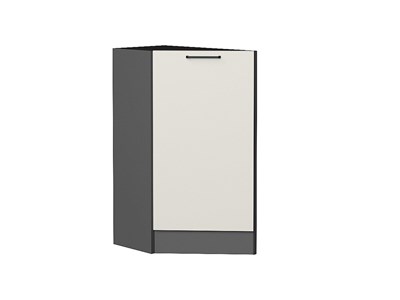 Кухонный  Шкаф нижний торцевой Флэт Graphite, Cashmere In 2S, каркас ЛДСП  Graphite, фасад ЛДСП  Cashmere In 2S,  816*296*552 sppr5VVTtoAR55812 - фото 3814456