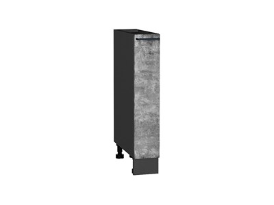Кухонный  Шкаф нижний бутылочница Флэт Graphite, Temple Stone 2S, 150, каркас ЛДСП  Graphite, фасад ЛДСП  Temple Stone 2S,  816*150*478 sppr5VVTtoAR52674 - фото 3814520