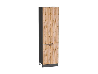 Кухонный  Шкаф пенал с 2-мя дверцами Флэт Graphite, Wotan Oak 2S, 2140, 600, каркас ЛДСП  Graphite, фасад ЛДСП  Wotan Oak 2S,  2132*600*574 sppr5VVTtoAR52777 - фото 3814563