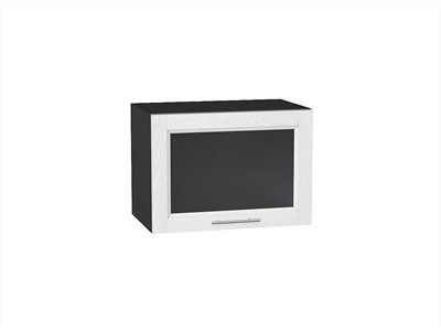 Кухонный  Шкаф верхний горизонтальный остекленный Сканди Graphite, White Softwood, 500, каркас ЛДСП  Graphite, фасад МДФ/Стекло  White Softwood,  358*500*320 sppr5VVTtoAR56140 - фото 3815302