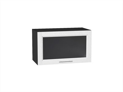 Кухонный  Шкаф верхний горизонтальный остекленный Сканди Graphite, White Softwood, 600, каркас ЛДСП  Graphite, фасад МДФ/Стекло  White Softwood,  358*600*320 sppr5VVTtoAR56141 - фото 3815303