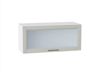Кухонный  Шкаф верхний горизонтальный остекленный Сканди Белый, Cappuccino Softwood, 800, каркас ЛДСП  Белый, фасад МДФ/Стекло  Cappuccino Softwood,  358*800*320 sppr5VVTtoAR41287 - фото 3815307