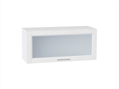 Кухонный  Шкаф верхний горизонтальный остекленный Сканди Белый, White Softwood, 800, каркас ЛДСП  Белый, фасад МДФ/Стекло  White Softwood,  358*800*320 sppr5VVTtoAR56139 - фото 3815319