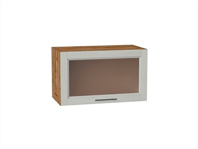 Кухонный  Шкаф верхний горизонтальный остекленный Сканди Дуб Вотан, Cappuccino Softwood, 600, каркас ЛДСП  Дуб Вотан, фасад МДФ/Стекло  Cappuccino Softwood,  358*600*320 sppr5VVTtoAR62847 - фото 3815321