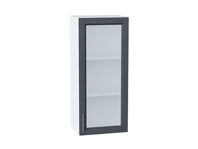 Кухонный  Шкаф верхний с 1-ой остекленной дверцей Сканди Белый, Graphite Softwood, 920, 400, каркас ЛДСП  Белый, фасад МДФ/Стекло  Graphite Softwood,  920*400*320 sppr5VVTtoAR41483 - фото 3815600
