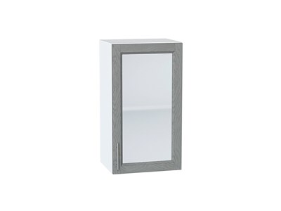 Кухонный  Шкаф верхний с 1-ой остекленной дверцей Сканди Белый, Grey Softwood, 720, 400, каркас ЛДСП  Белый, фасад МДФ/Стекло  Grey Softwood,  716*400*320 sppr5VVTtoAR41452 - фото 3815603