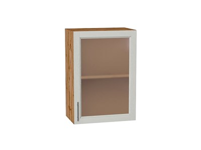 Кухонный  Шкаф верхний с 1-ой остекленной дверцей Сканди Дуб Вотан, Cappuccino Softwood, 720, 500, каркас ЛДСП  Дуб Вотан, фасад МДФ/Стекло  Cappuccino Softwood,  716*500*320 sppr5VVTtoAR62920 - фото 3815622