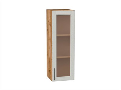 Кухонный  Шкаф верхний с 1-ой остекленной дверцей Сканди Дуб Вотан, Cappuccino Softwood, 920, 300, каркас ЛДСП  Дуб Вотан, фасад МДФ/Стекло  Cappuccino Softwood,  920*300*320 sppr5VVTtoAR62921 - фото 3815623