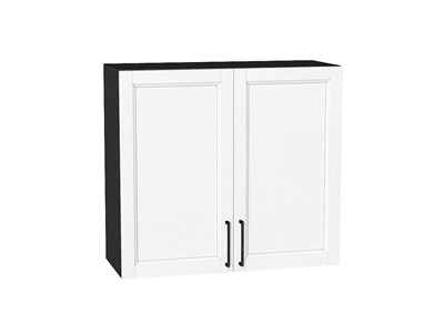 Кухонный  Шкаф верхний с 2-мя дверцами Сканди Graphite, White Silkwood, 720, 800, каркас ЛДСП  Graphite, фасад МДФ  White Silkwood,  716*800*318 sppr5VVTtoAR70213 - фото 3815663