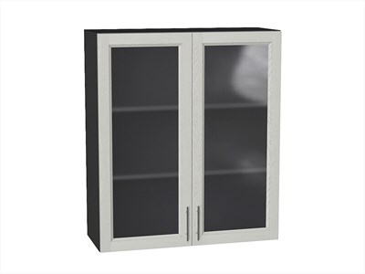 Кухонный  Шкаф верхний с 2-мя остекленными дверцами Сканди Graphite, Cappuccino Softwood, 920, 800, каркас ЛДСП  Graphite, фасад МДФ/Стекло  Cappuccino Softwood,  920*800*320 sppr5VVTtoAR41669 - фото 3815713