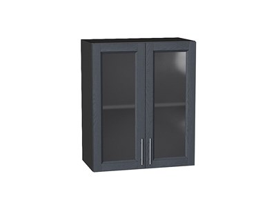 Кухонный  Шкаф верхний с 2-мя остекленными дверцами Сканди Graphite, Graphite Softwood, 720, 600, каркас ЛДСП  Graphite, фасад МДФ/Стекло  Graphite Softwood,  716*600*320 sppr5VVTtoAR41638 - фото 3815714