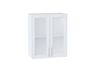 Кухонный  Шкаф верхний с 2-мя остекленными дверцами Сканди Белый, White Softwood, 720, 600, каркас ЛДСП  Белый, фасад МДФ/Стекло  White Softwood,  716*600*320 sppr5VVTtoAR56213 - фото 3815746