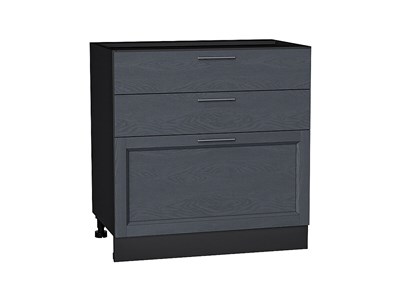 Кухонный  Шкаф нижний с 3-мя ящиками Сканди Graphite, Graphite Softwood, 800, каркас ЛДСП  Graphite, фасад МДФ  Graphite Softwood,  816*800*480 sppr5VVTtoAR41936 - фото 3816158