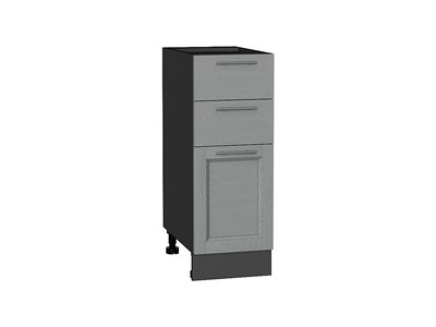 Кухонный  Шкаф нижний с 3-мя ящиками Сканди Graphite, Grey Softwood, 300, каркас ЛДСП  Graphite, фасад МДФ  Grey Softwood,  816*300*480 sppr5VVTtoAR41894 - фото 3816159
