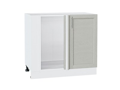 Кухонный  Шкаф нижний угловой Сканди Белый, Cappuccino Softwood, каркас ЛДСП  Белый, фасад МДФ  Cappuccino Softwood,  816*890*480 sppr5VVTtoAR42032 - фото 3816244