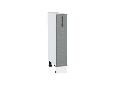 Кухонный  Шкаф нижний бутылочница Сканди Белый, Grey Softwood, 150, каркас ЛДСП  Белый, фасад МДФ  Grey Softwood,  816*150*480 sppr5VVTtoAR41794 - фото 3816298