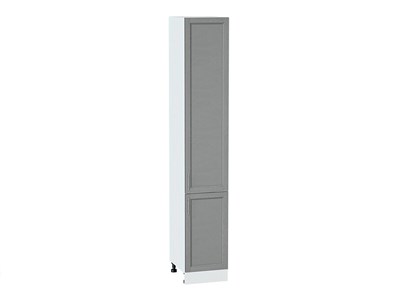 Кухонный  Шкаф пенал с 2-мя дверцами Сканди Белый, Grey Softwood, 2340, 400, каркас ЛДСП  Белый, фасад МДФ  Grey Softwood,  2336*400*576 sppr5VVTtoAR42309 - фото 3816344