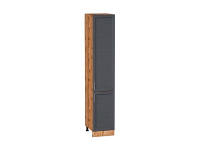 Кухонный  Шкаф пенал с 2-мя дверцами Сканди Дуб Вотан, Graphite Softwood, 2140, 400, каркас ЛДСП  Дуб Вотан, фасад МДФ  Graphite Softwood,  2132*400*576 sppr5VVTtoAR66165 - фото 3816358