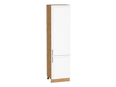 Кухонный  Шкаф пенал с 2-мя дверцами Сканди Дуб Вотан, White Silkwood, 2340, 600, каркас ЛДСП  Дуб Вотан, фасад МДФ  White Silkwood,  2336*600*576 sppr5VVTtoAR70358 - фото 3816369