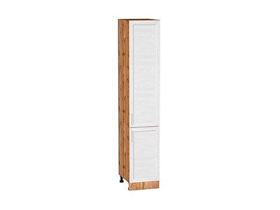 Кухонный  Шкаф пенал с 2-мя дверцами Сканди Дуб Вотан, White Softwood, 2140, 400, каркас ЛДСП  Дуб Вотан, фасад МДФ  White Softwood,  2132*400*576 sppr5VVTtoAR66153 - фото 3816370