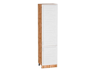 Кухонный  Шкаф пенал с 2-мя дверцами Сканди Дуб Вотан, White Softwood, 2340, 600, каркас ЛДСП  Дуб Вотан, фасад МДФ  White Softwood,  2336*600*576 sppr5VVTtoAR66156 - фото 3816373