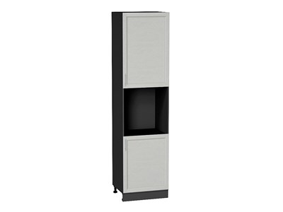 Кухонный  Шкаф пенал с 2-мя дверцами под технику Сканди Graphite, Cappuccino Softwood, 2340, каркас ЛДСП  Graphite, фасад МДФ  Cappuccino Softwood,  2336*600*576 sppr5VVTtoAR42328 - фото 3816376