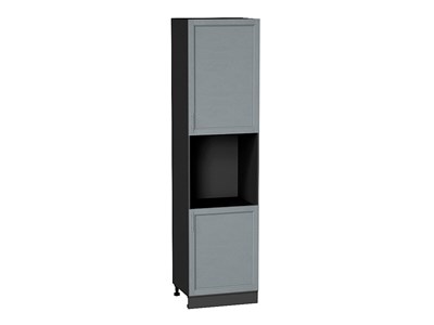 Кухонный  Шкаф пенал с 2-мя дверцами под технику Сканди Graphite, Grey Softwood, 2340, каркас ЛДСП  Graphite, фасад МДФ  Grey Softwood,  2336*600*576 sppr5VVTtoAR42332 - фото 3816384