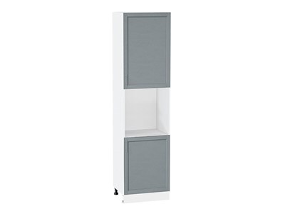 Кухонный  Шкаф пенал с 2-мя дверцами под технику Сканди Белый, Grey Softwood, 2340, каркас ЛДСП  Белый, фасад МДФ  Grey Softwood,  2336*600*576 sppr5VVTtoAR42331 - фото 3816404
