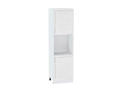 Кухонный  Шкаф пенал с 2-мя дверцами под технику Сканди Белый, White Softwood, 2140, каркас ЛДСП  Белый, фасад МДФ  White Softwood,  2132*600*576 sppr5VVTtoAR56282 - фото 3816410